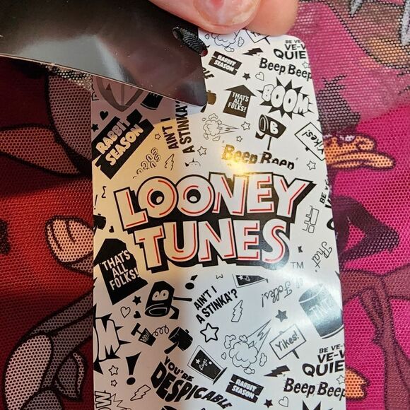 3X 22W 24W Torrid Pink Looney Tunes Bugs Bunny Mini Mesh T Shirt Dress, slip dre - Picture 4 of 10